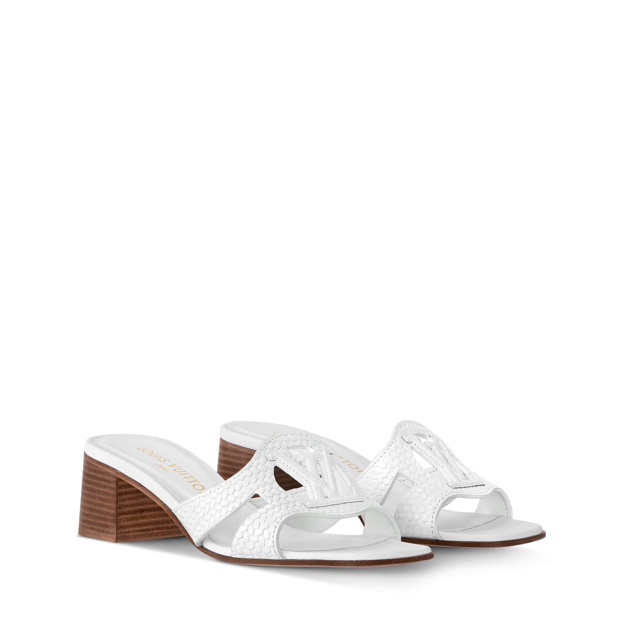 LOUIS VUITTON パールホワイト シルクミュール LOUIS VUITTON パールホワイト シルクミュール